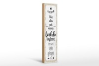 Holzschild Spruch 46X10 Cm Wer Alles Mit Einem LäCheln Beginnt Deko Schild