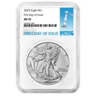 2025 $1 1-oz American Silver Eagle NGC MS70 FDI First Label