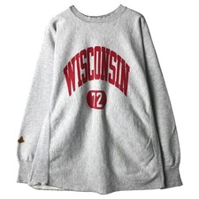 Vintage 90'S Champion Reverse Weave University of Wisconsin College Sweatshi...
