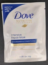 10 PK Dove Nutritive Solutions Intensive Repair Hair Mask 1.5 oz each, NEW