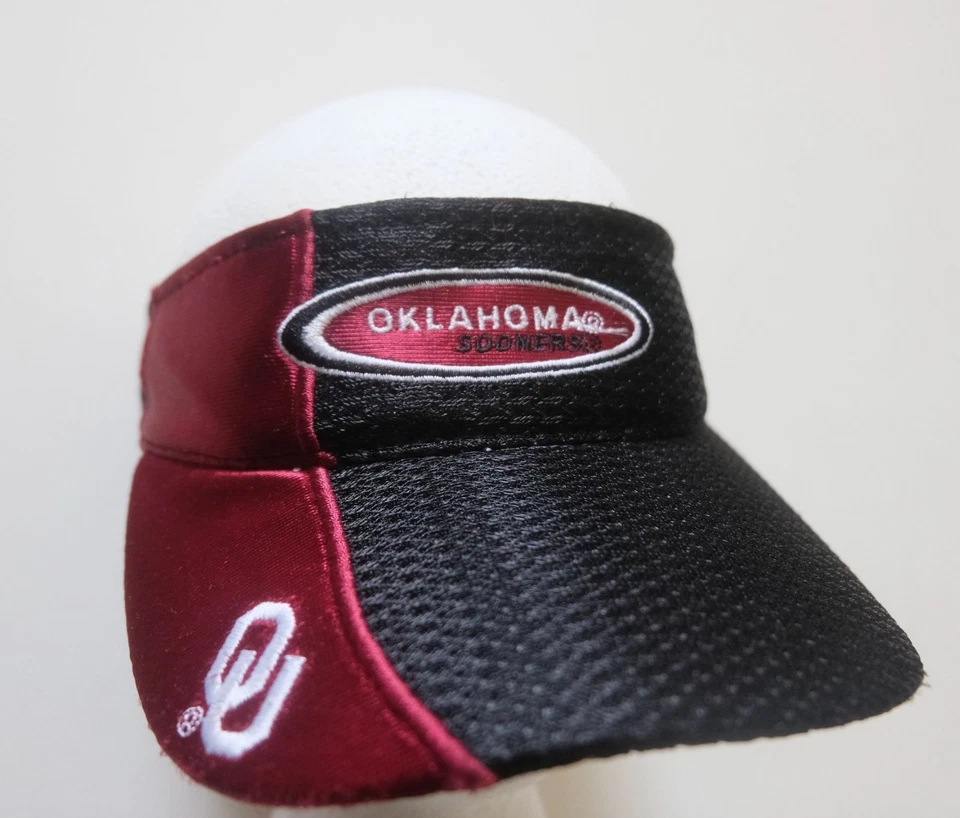 NCAA DE COLECCIÓN AÑOS 90 OU SOONERS OKLAHOMA FÚTBOL AMERICANO STARTER MALLA SOMBRERO GORRA VISERA TALLA S/M Foto 4 de 4