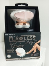 Finishing Touch Flawless Legs 18K Gold Plated Hair Remover Rechargeable RazorNew