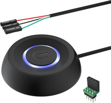 PC Power Button External Switch with LED for Desktop Computer Motherboard