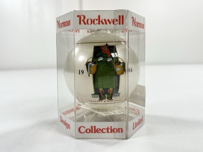 #ad #ad New Vintage 1984 Norman Rockwell Dave Grossman 10th Ltd Ed Christmas Ornament 40 $14.95