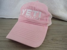 Yeti Women's Pink Baseball Hat Cap Snapback Mesh Limited Trucker USED READ