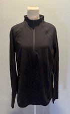 Lululemon Fresh Tracks 1/2 Zip Jacket Women s Size 12 Black NWT