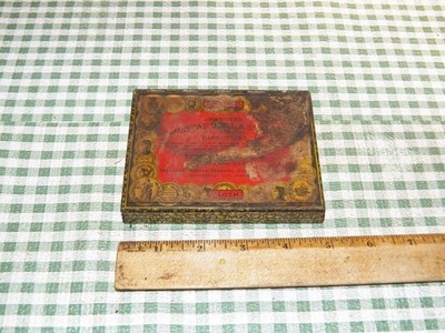 Vintage SEABURY & JOHNSON Mustard Plaster Tin w/ Five Sheets