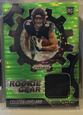 Panini Prizm 2025 Rookie Gear Neon Green Pulsar Colston Loveland Bears RGR-CLD