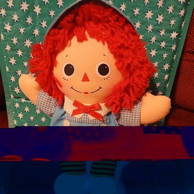 1989 Baby Raggedy Andy 9'' Plush by Playskool Cute Plushie 476L