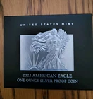 2023 W American Silver Eagle PROOF 1oz 23EA  US Mint Box OGP COA Free Shipping