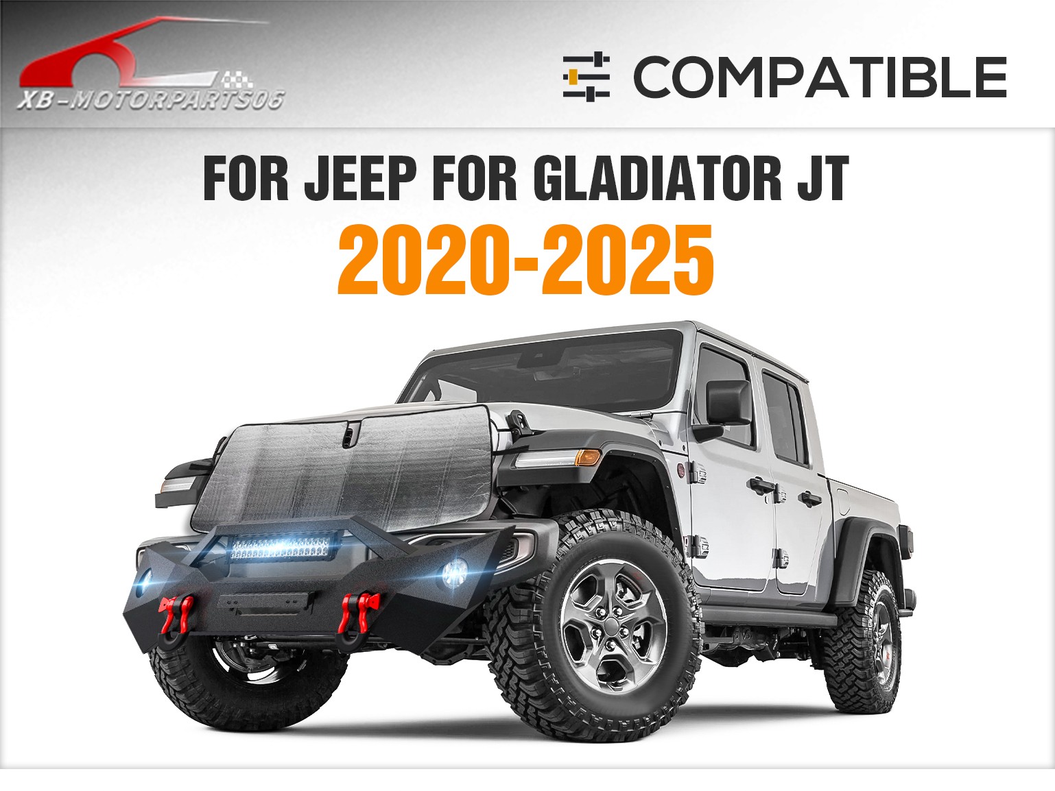 22.1" High Full-Size Overland Bed Racks For 2020-2025 Gladiator JT With Bed Rail