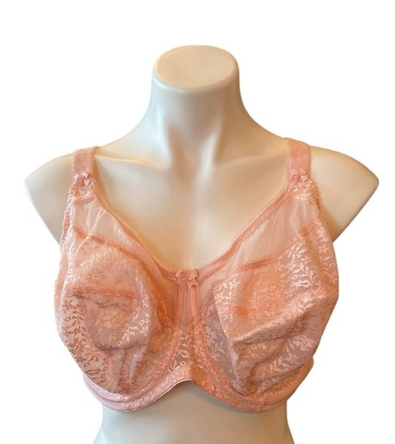 Goddess Bra 44DDD Adelaide Pink Lace Underwire 44 DDD EUC - Picture 1 of 5