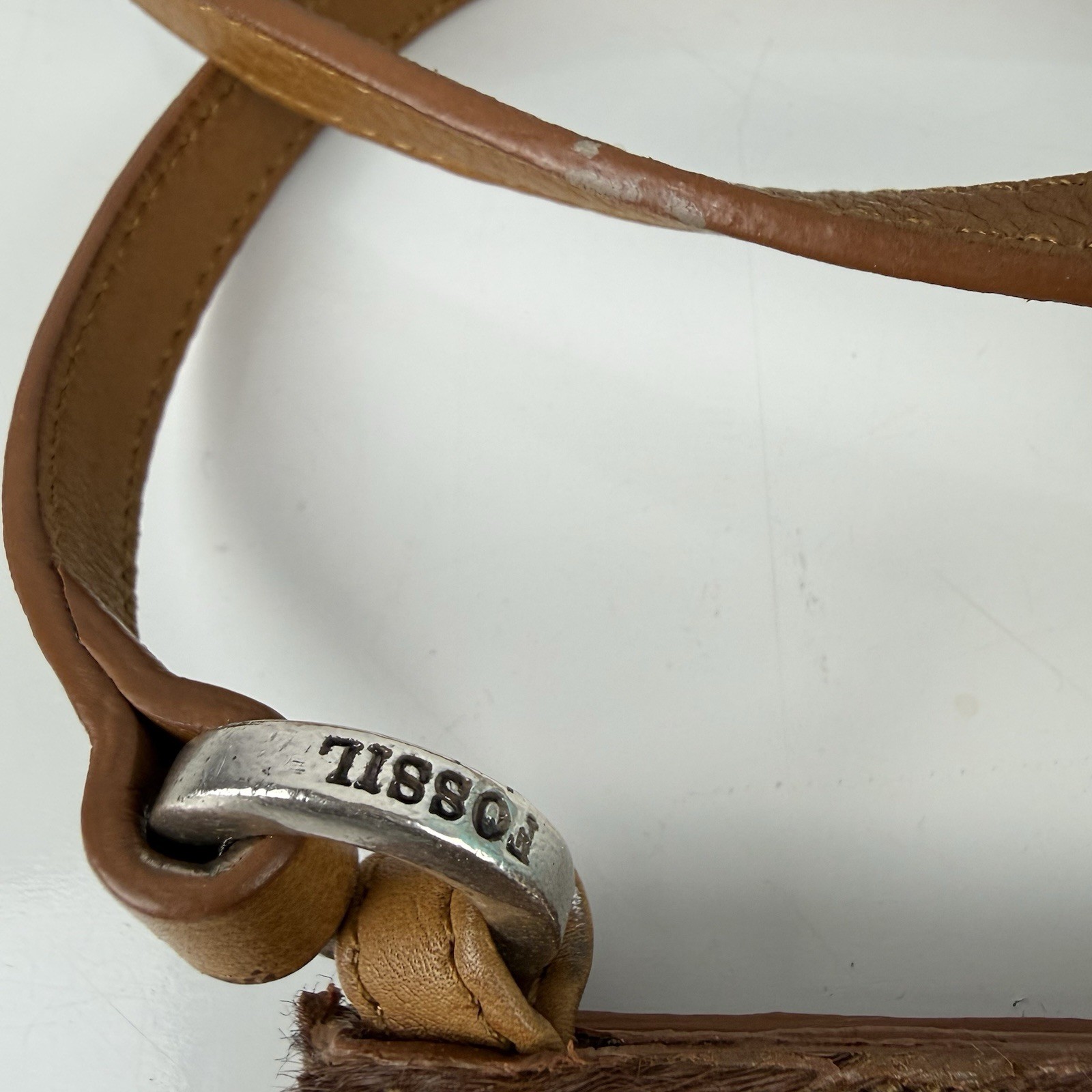 Fossil Brown Leather Patchwork Crossbody Shoulder… - image 10