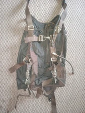 Early 1960 Air Force Irving BA Back Parachute Harness Pack Single Release Rare
