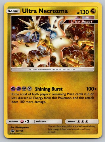 Ultra Necrozma - SM165 Holo Promo Sun & Moon Promo Pokemon Lightly Played