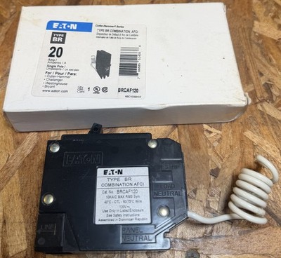 Eaton BRCAF120 20A Combination Arc Fault Circuit Breaker