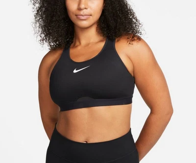 Nike Dri - Fit Sport Bra Black Logo Strechy Size S DD0428 - Bild 1 von 4