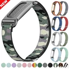 For Google Fitbit Air 2026 Elastic Nylon Adjustable Sports Band Strap Metal Case