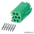 Mini ISO Adapter Plug Green 6 Pin Car Radio VW Audi Seat Skoda Becker Grundig