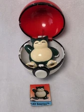 1999 Basic Fun SNORLAX Pokemon Vintage (missing keychain) Working Pokeball #143