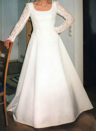 Traumhaft schönes Korsagen-Brautkleid mit Spitze Gr. 38/40 Hochzeitskleid - Bild 6 von 10