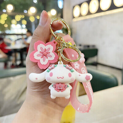 Sanrio Cinnamoroll Keychain Plush Toys 10cm Kuromi My Melody Cat PC Dog  Keychain Anime Figure Pendant Accessories Cute Animals Toy From Derrk,  $1.85