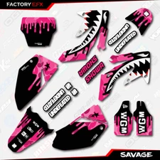 Pink Savage Racing Camo Graphics kit fits Honda Crf250 04-05 Crf 250 Decal