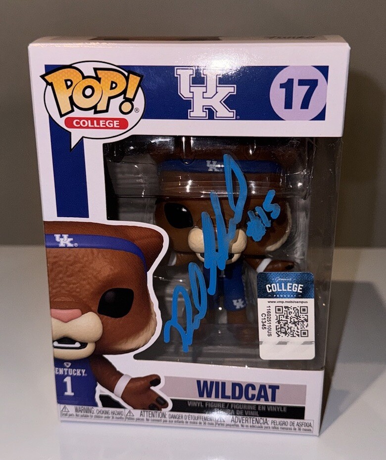 Reed Sheppard Autographed Signed Kentucky Wildcats FUNKO POP BAS BECKETT 