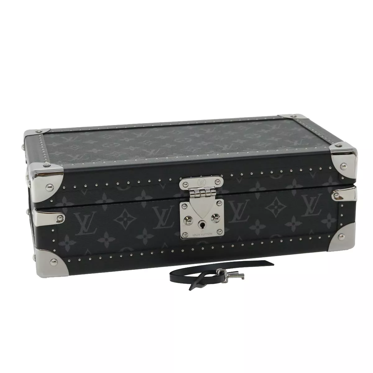 3 Watch Case Damier Graphite Canvas - Travel