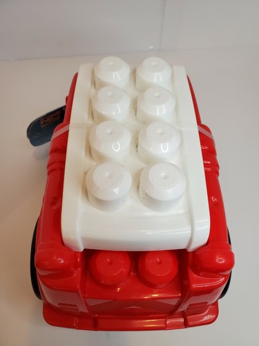 Mega Bloks Freddy Firetruck red & white Fisher Price new 3+ Blocks toy toddler - Picture 4 of 8