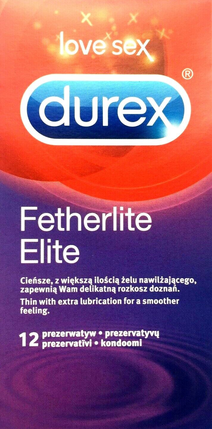  DUREX Fetherlite Elite Extra Thin Condoms - Fast and Free P&P