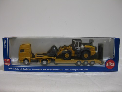 SIKU 1839 Tieflader mit Radlader 1:87 METALL Original Verpackung