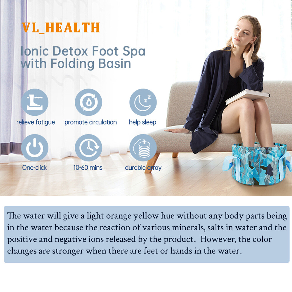 Ionic Detox Foot Bath Spa Aqua Cell Spa Footbath Machine With 12L