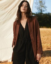 billy reid leather hayden cardigan