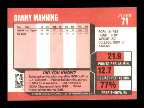 1989-90 FLEER BASKETBALL CARDS & STICKERS C DROP DOWN MENU 4 CARD U WILL RECEIVE - Picture 154 of 370