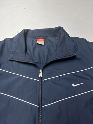 Vintage Nike Athletic Dept. Jacket Black Full Zip Windbreaker