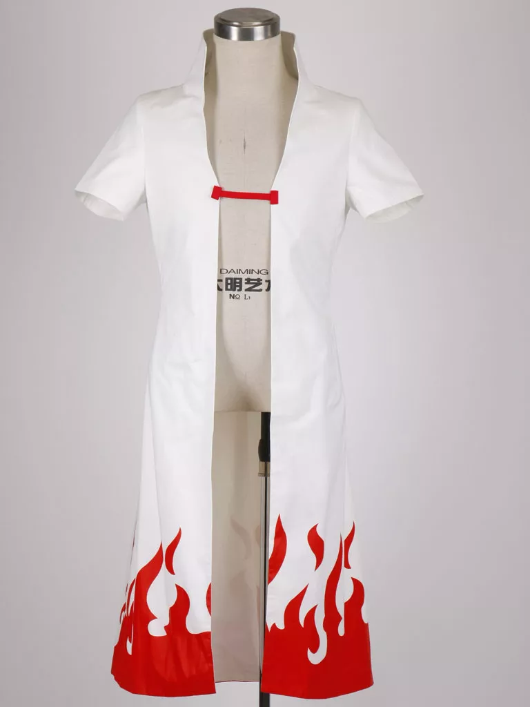 Polyester Naruto Minato Namikaze 7th Hokage Waist Length Robe