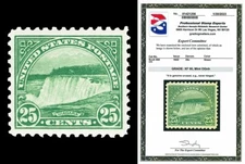 Scott 568 1922 25c Niagara Flat Plate Issue Mint Graded XF 90 NH with PSE CERT