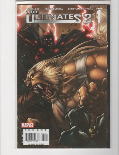 Lote completo Ultimates 3 1 2 4 5 + boceto variante segunda impresión 2007 Marvel en estado bastante bueno/casi nuevo - Imagen 4 de 12