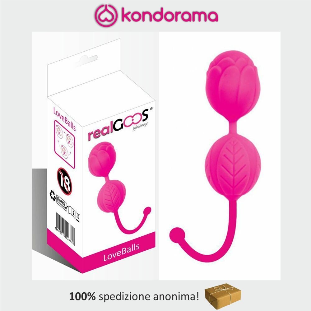 realGOOS® palline vaginali in silicone per esercizi di Kegel ben wa geisha balls