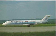 ZAS AIRLINE OF EGYPT  DC9   POST CARD