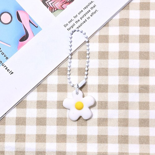 Keychain Small Colored Flowers Key Ring Pendant Pinkycolor Bag Pendant For W _in - Picture 12 of 21