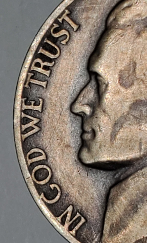 1945 P Jefferson War Nickel ERROR Coin - Image 2 of 4