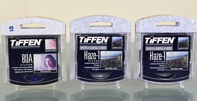 TIFFEN 80A (49mm) & Haze 1 (67mm) UV Light Control Filter Photo Digital Video