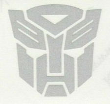 Highly Reflective Silver Transformer Autobot Logo Fire Helmet Window Decal Highly Reflective Silver Transformer Autobot Logo Fire Helmet Window Decal