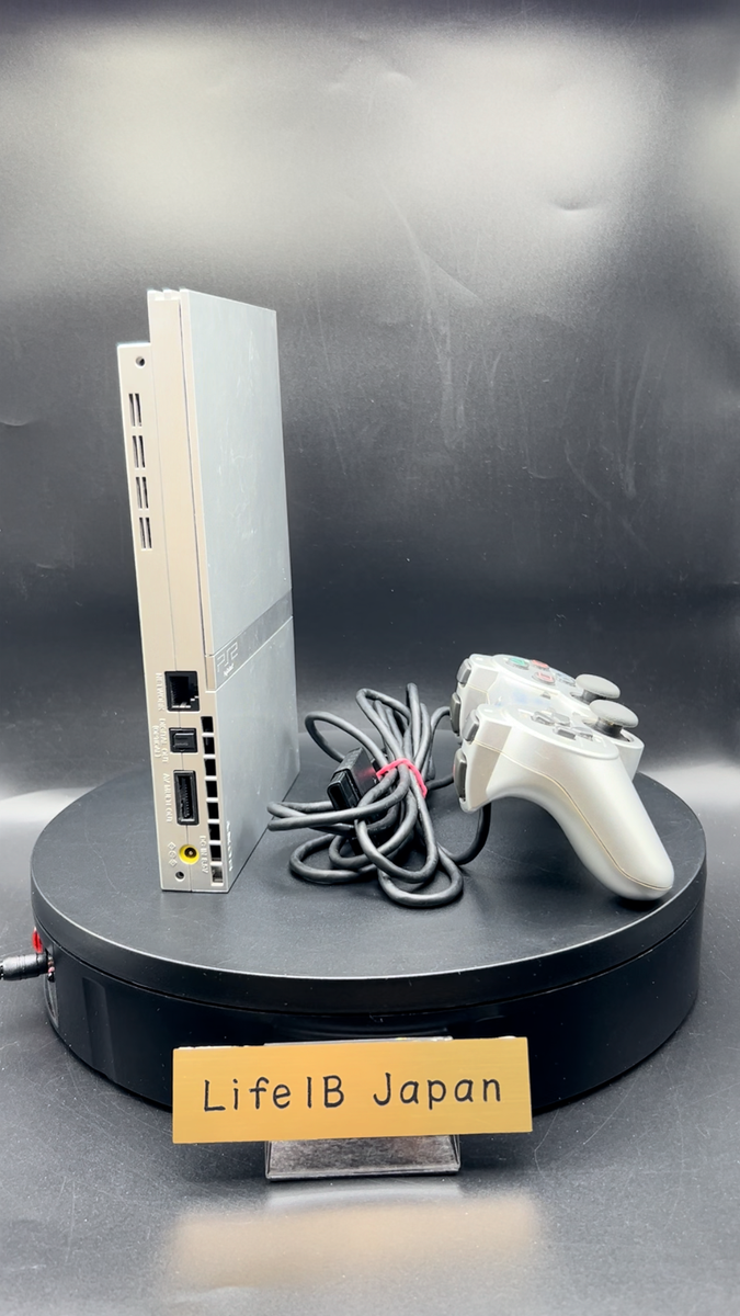 Sony PS2 Slim SCPH-75000 Satin Silver Console Japan Edition