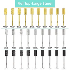 PANA 3/32" Shank Size -  Flat Top Large/Small Barrel Nail Carbide Bit
