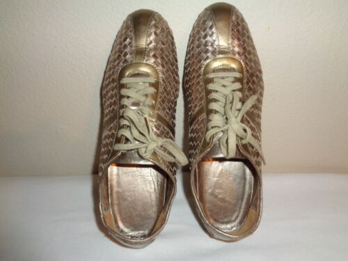 COLE HAAN Women's Bria woven pattern Leather Sneakers Size 11 B - Picture 1 of 8
