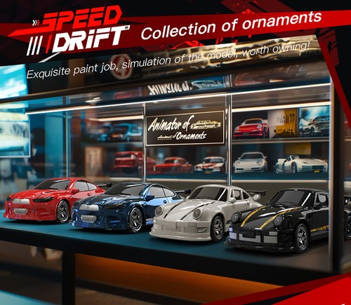 KF20 Mini Desktop Racing Car 1/64 4WD 2.4GHZ Drift Car Simulation Racing Model - Picture 13 of 26