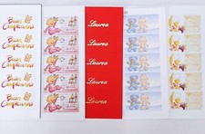 10 PZ. BIGLIETTINI BOMBONIERE VARI MODELLI LAUREA NASCITA MATRIMONIO BIGLIETTI